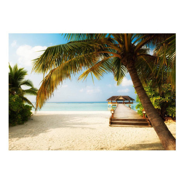 Bayou Breeze Peel & Stick Beach Wall Mural Paradise Beach Removable